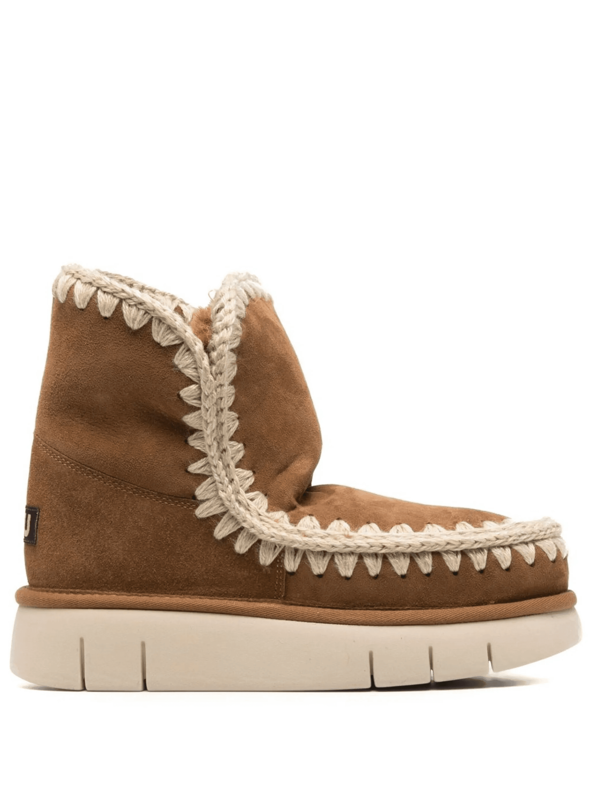 logo-patch slip-on boots - Image 1