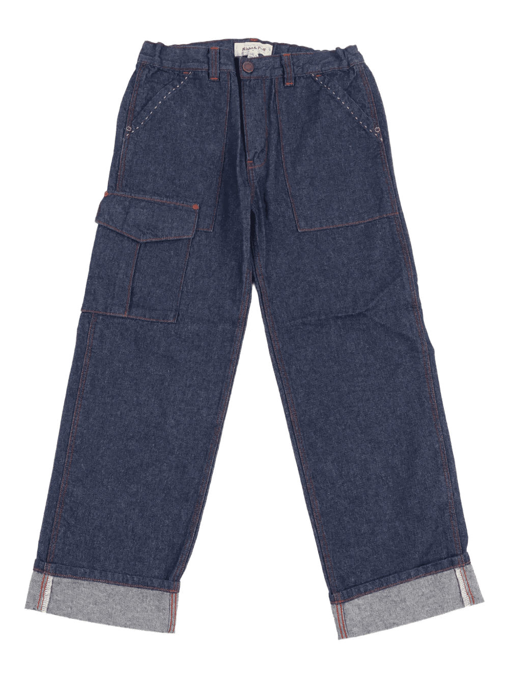 Misha & Puff logo-patch jeans - Image 1