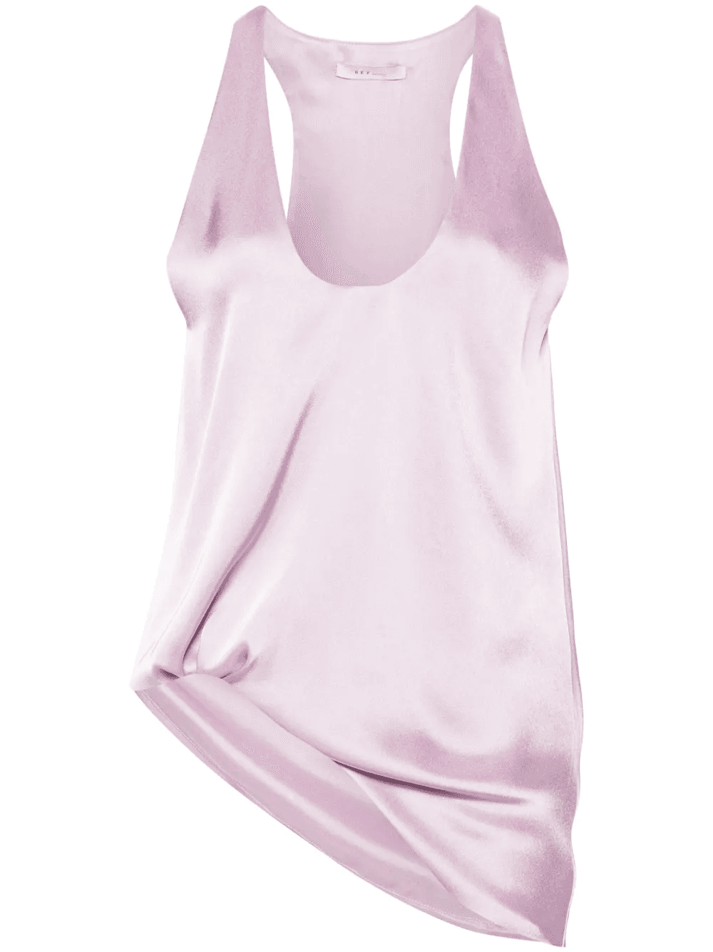 asymmetric satin tank top - Image 1