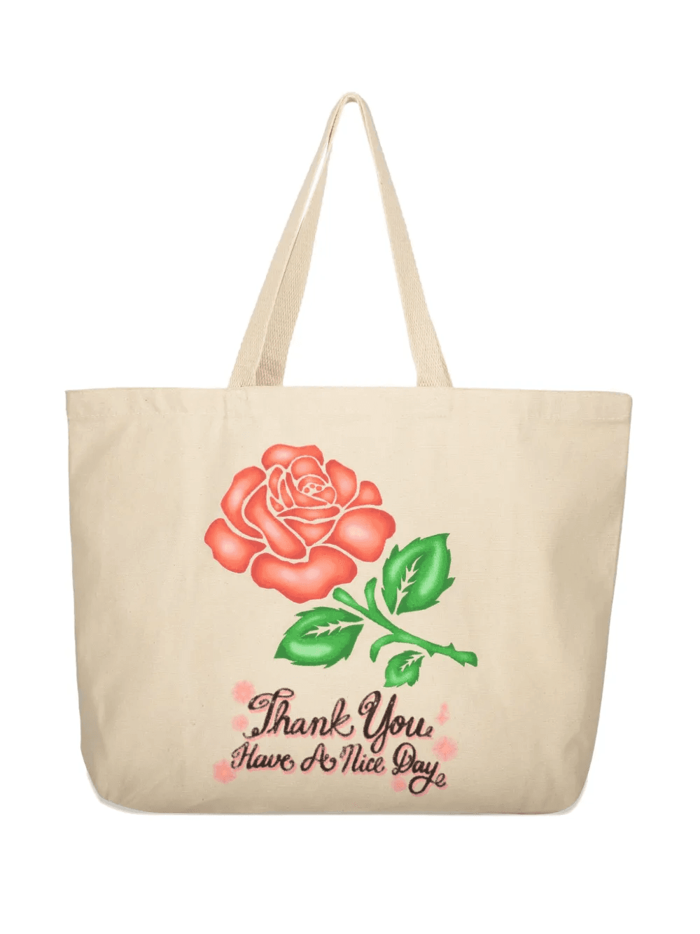 rose-print tote bag - Image 1