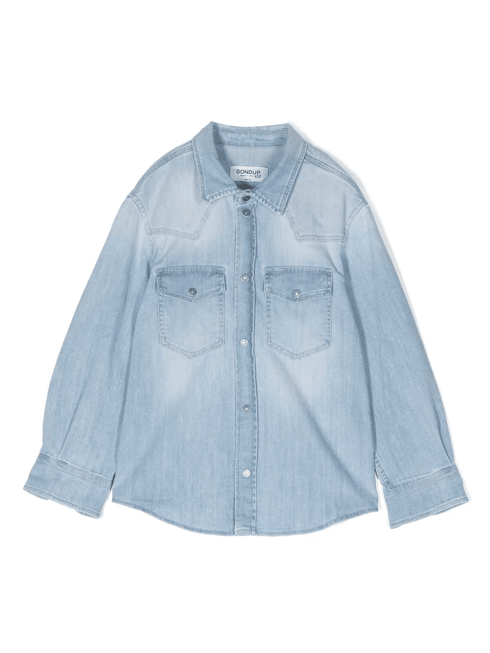 long-sleeve denim shirt - Image 1