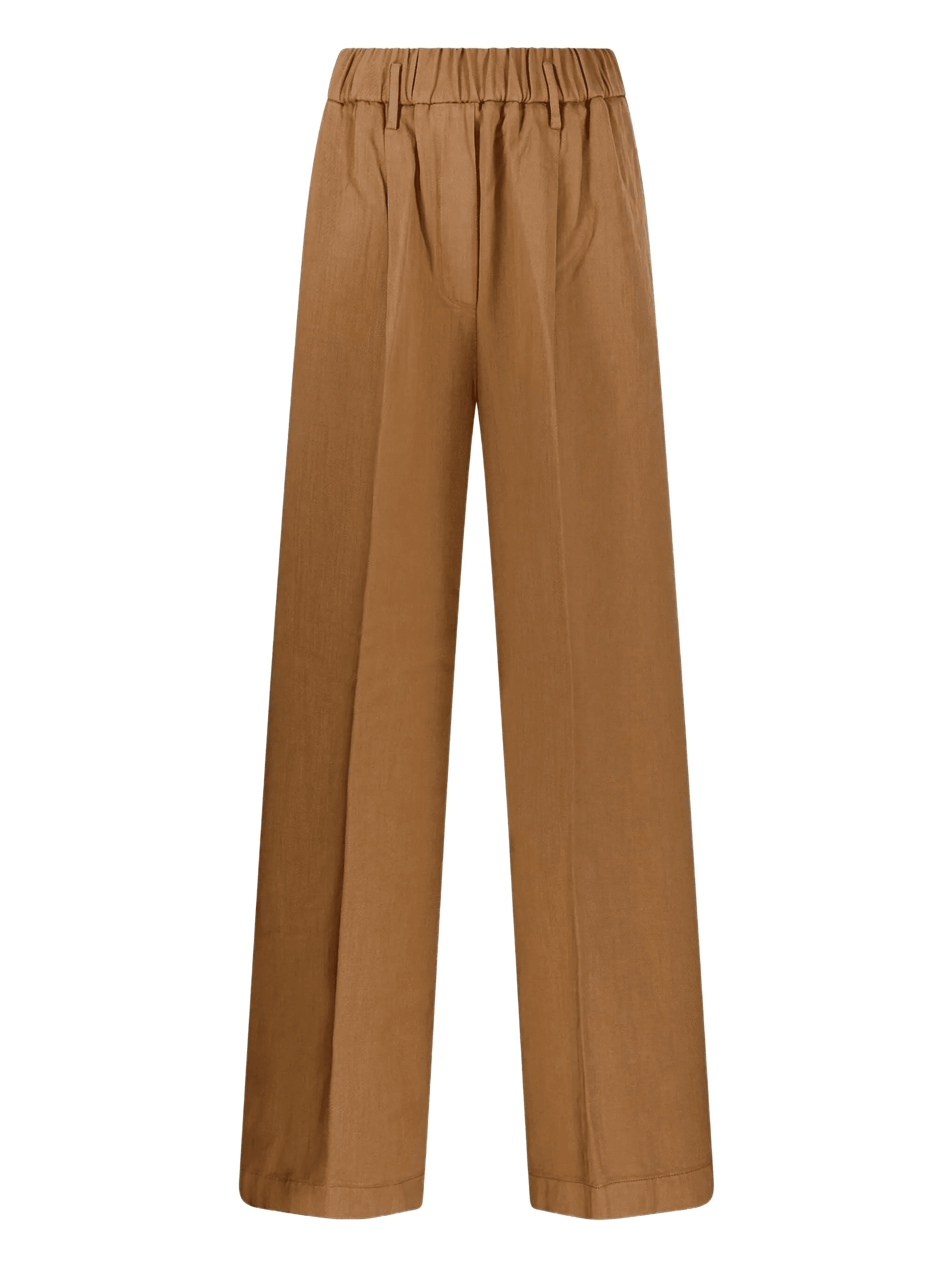 elastic-waist pleated trousers - Image 1