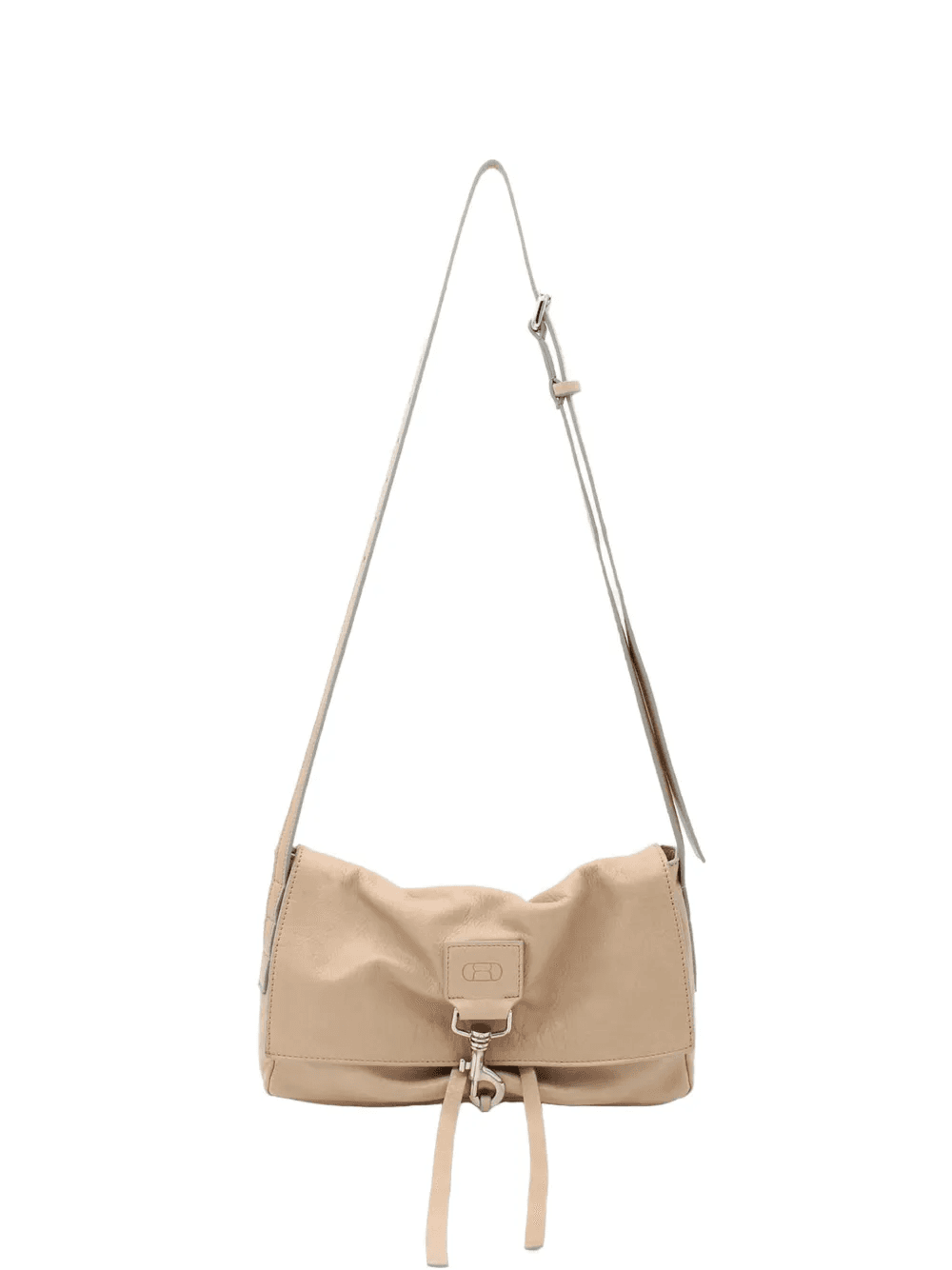 logo leather shoulder bag - Image 1