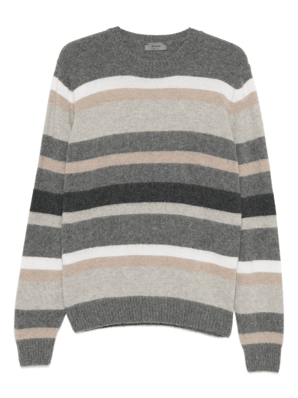 striped round-neck sweater - Image 1
