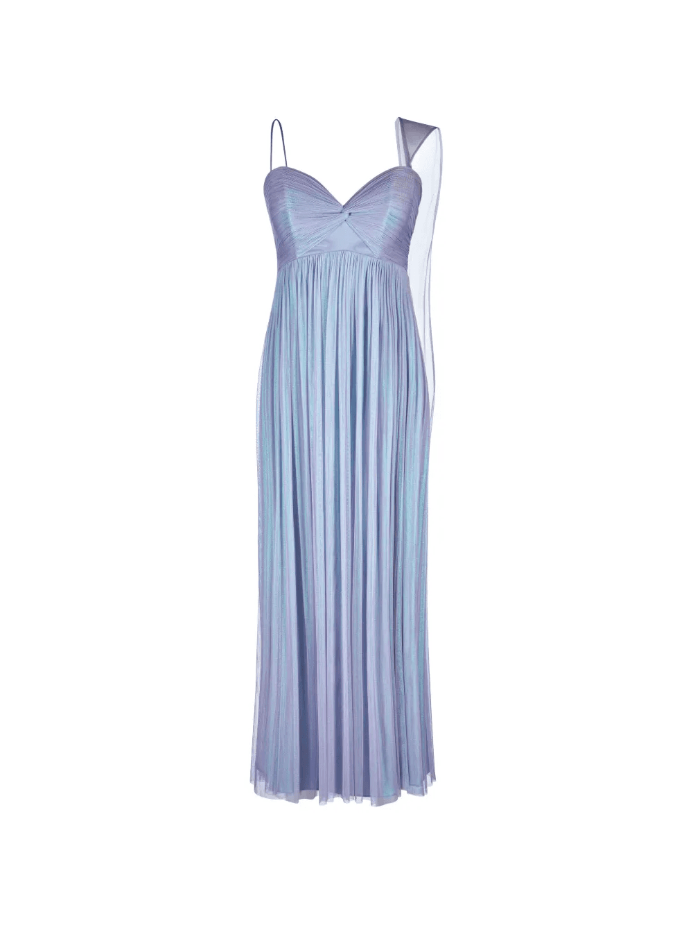 Imroska Lily knot-detail pleated maxi dress - Image 1