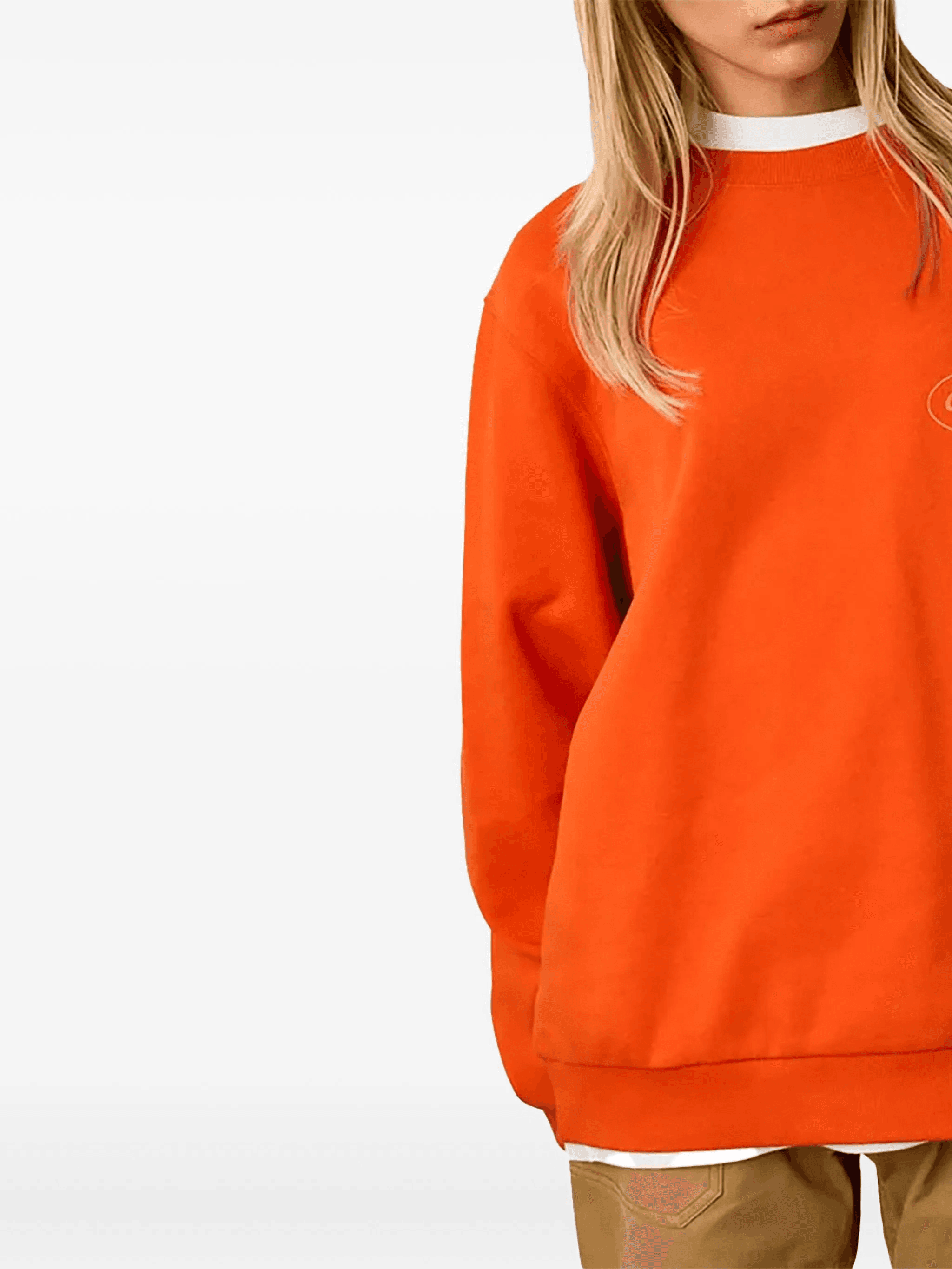 long-sleeve crew-neck sweatshirt - Image 1