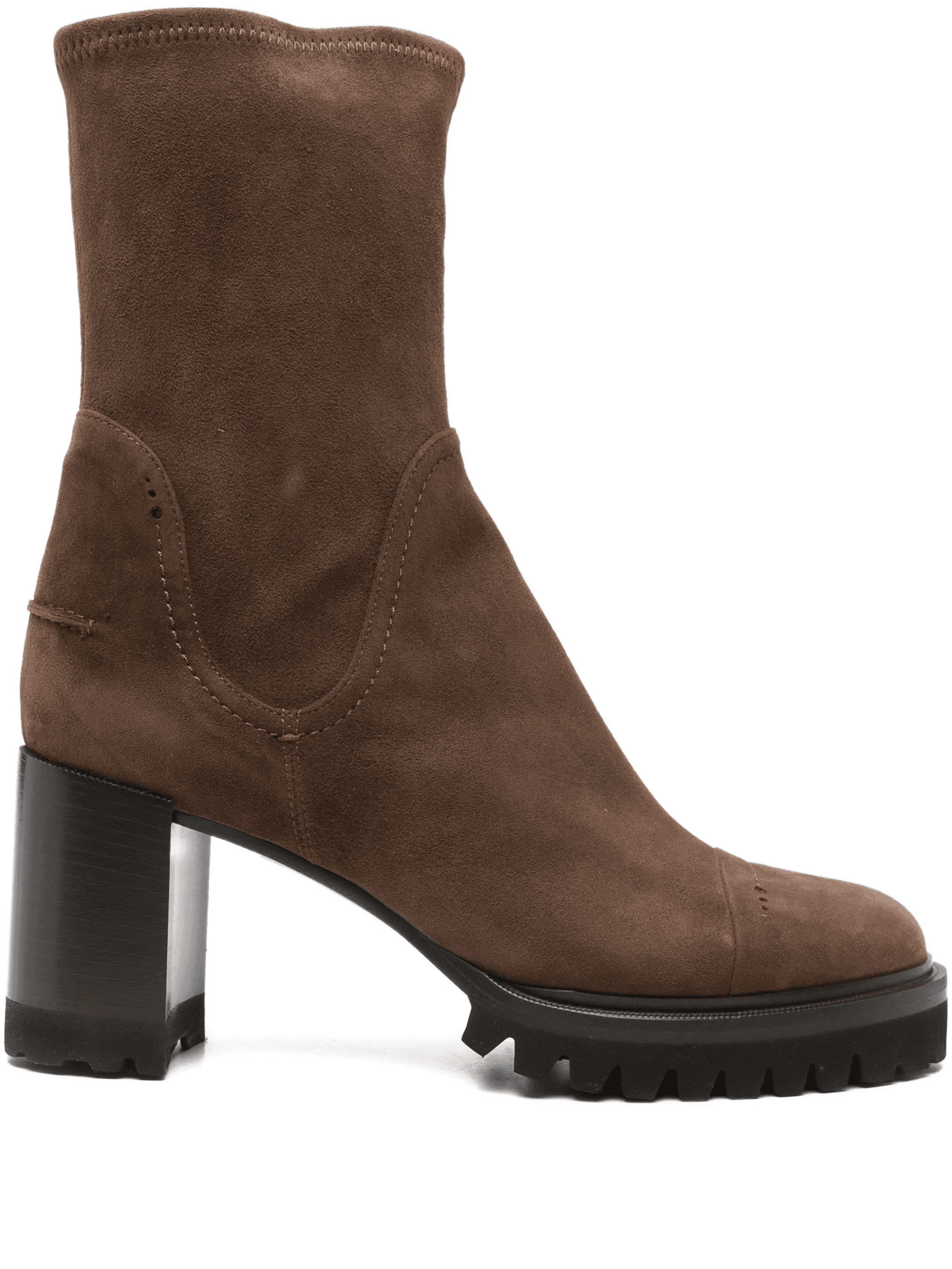 80mm block-heel lug-sole boots - Image 1