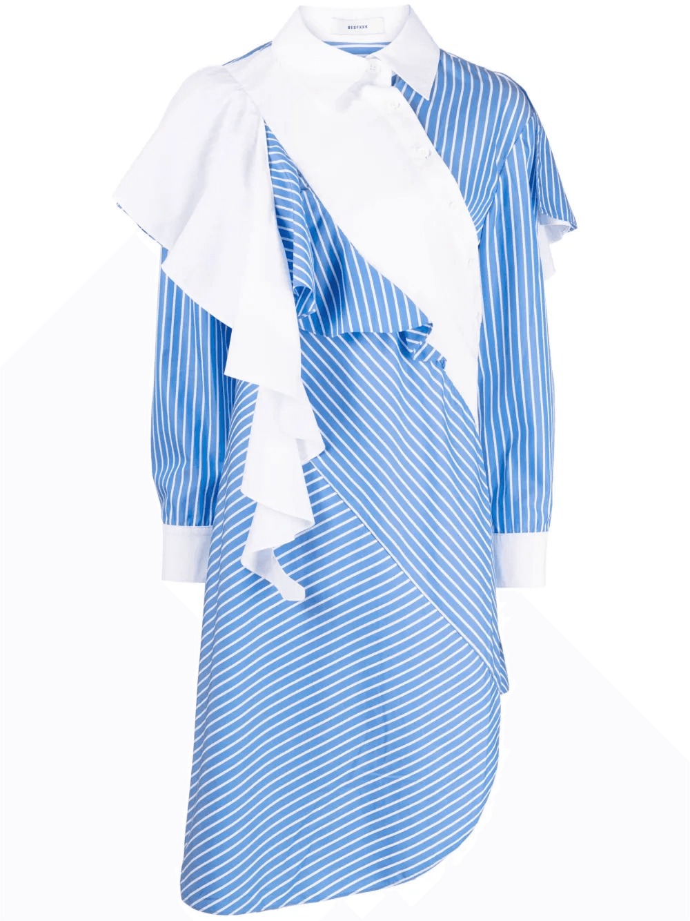 asymmetric striped shirt - Image 1
