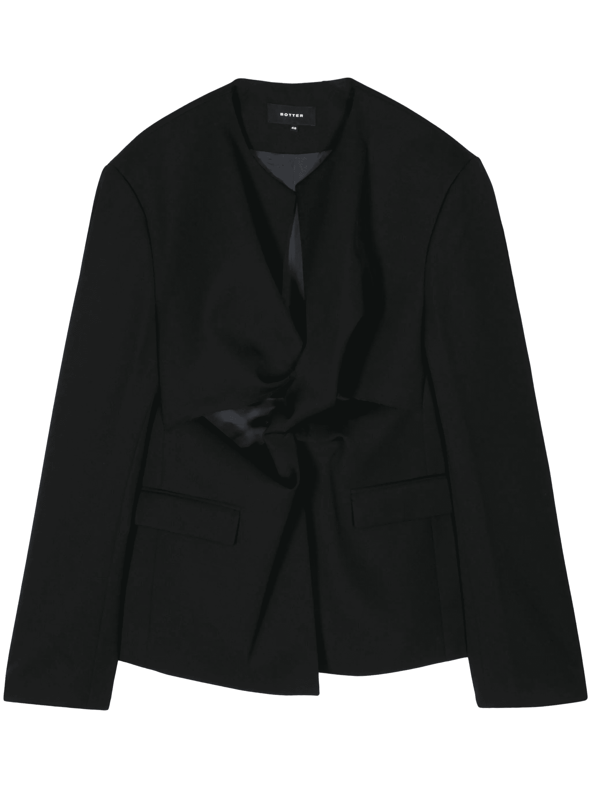 collarless virgin-wool blazer - Image 1