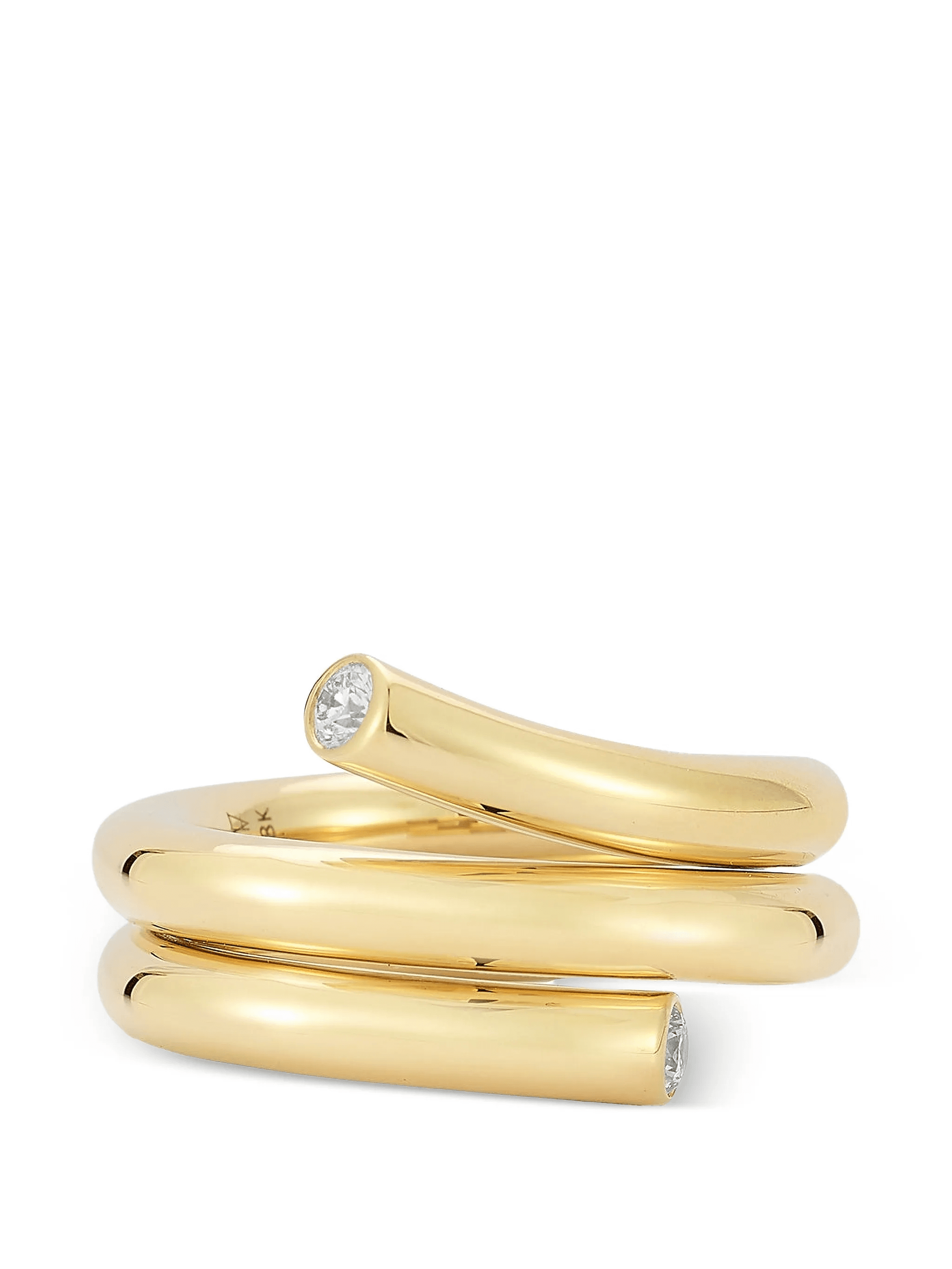 End Double Row Thoby Spiral diamond ring - Image 1