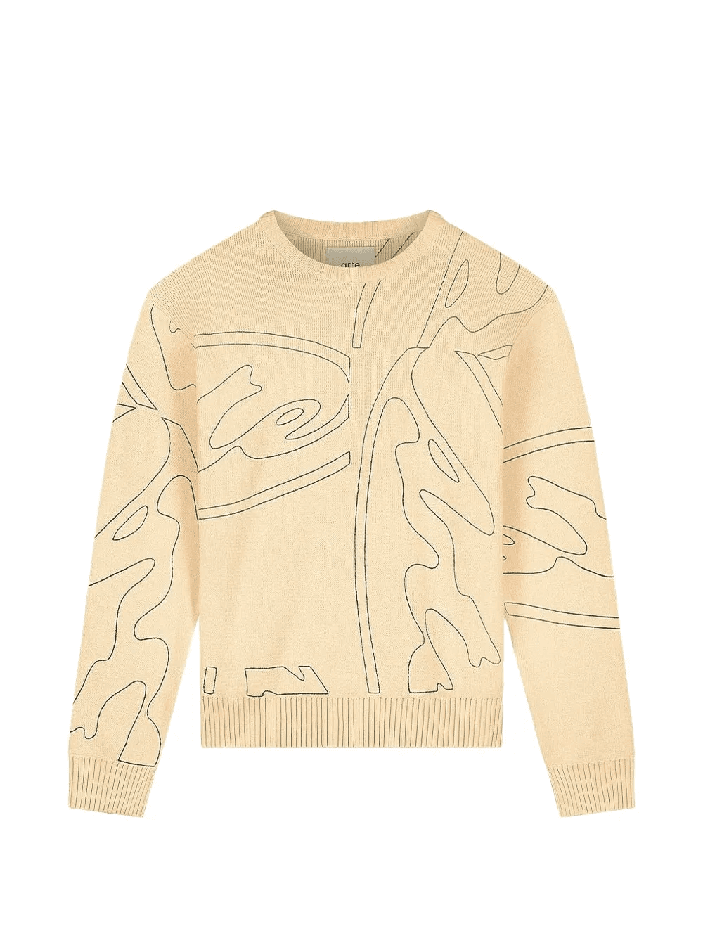 crew neck long-sleeve sweater - Image 1