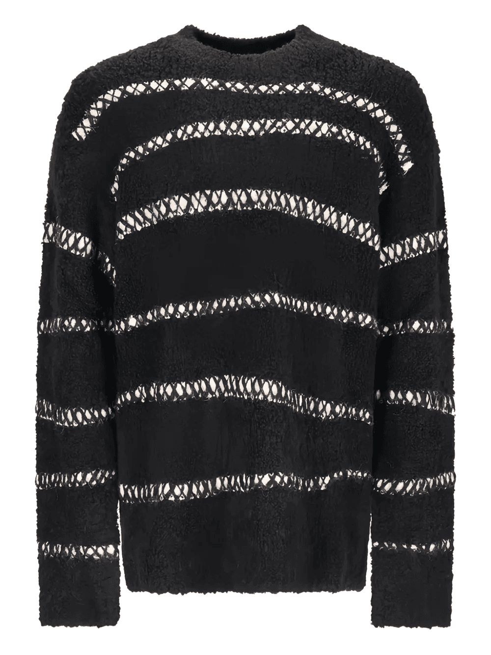 bouclé stripes-detailing sweater - Image 1
