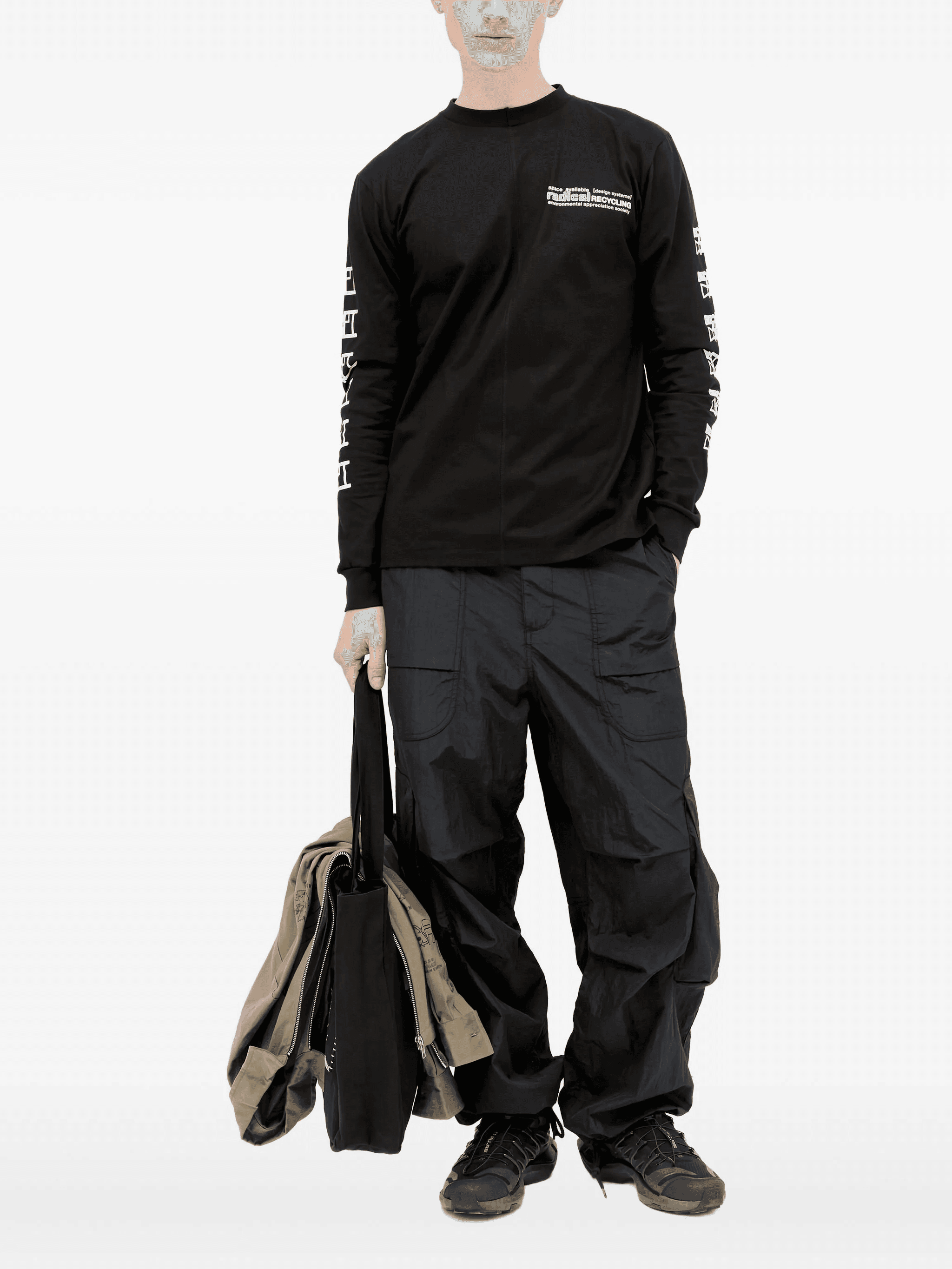 long-sleeve graphic-print T-shirt - Image 1