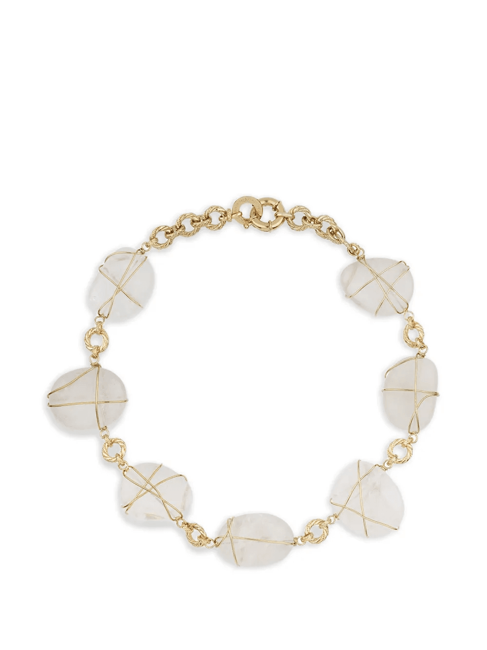 Rainbow gemstone-embellished necklace - Image 1