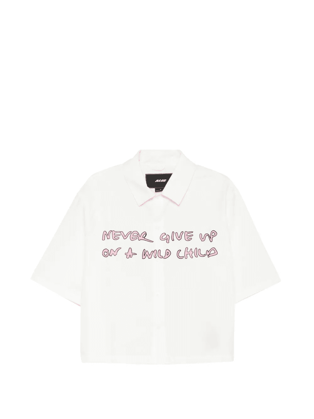 cropped short-sleeve shirt - Image 1