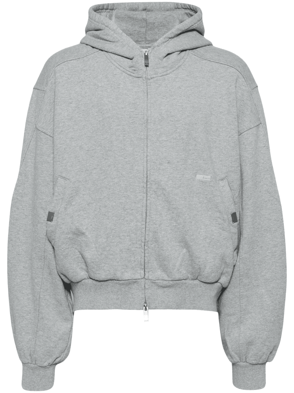 zip-up cotton hoodie - Image 1
