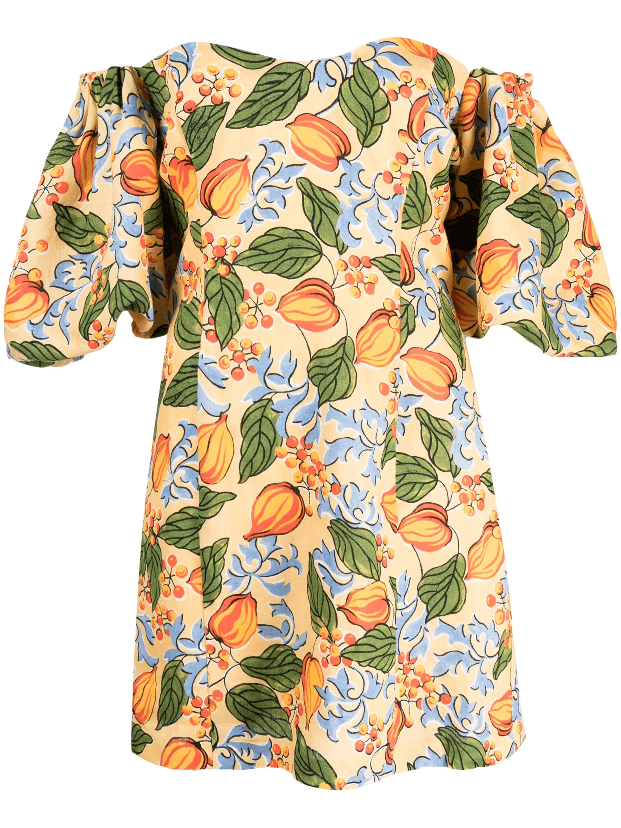 Dali floral-print off-shoulder minidress - Image 1