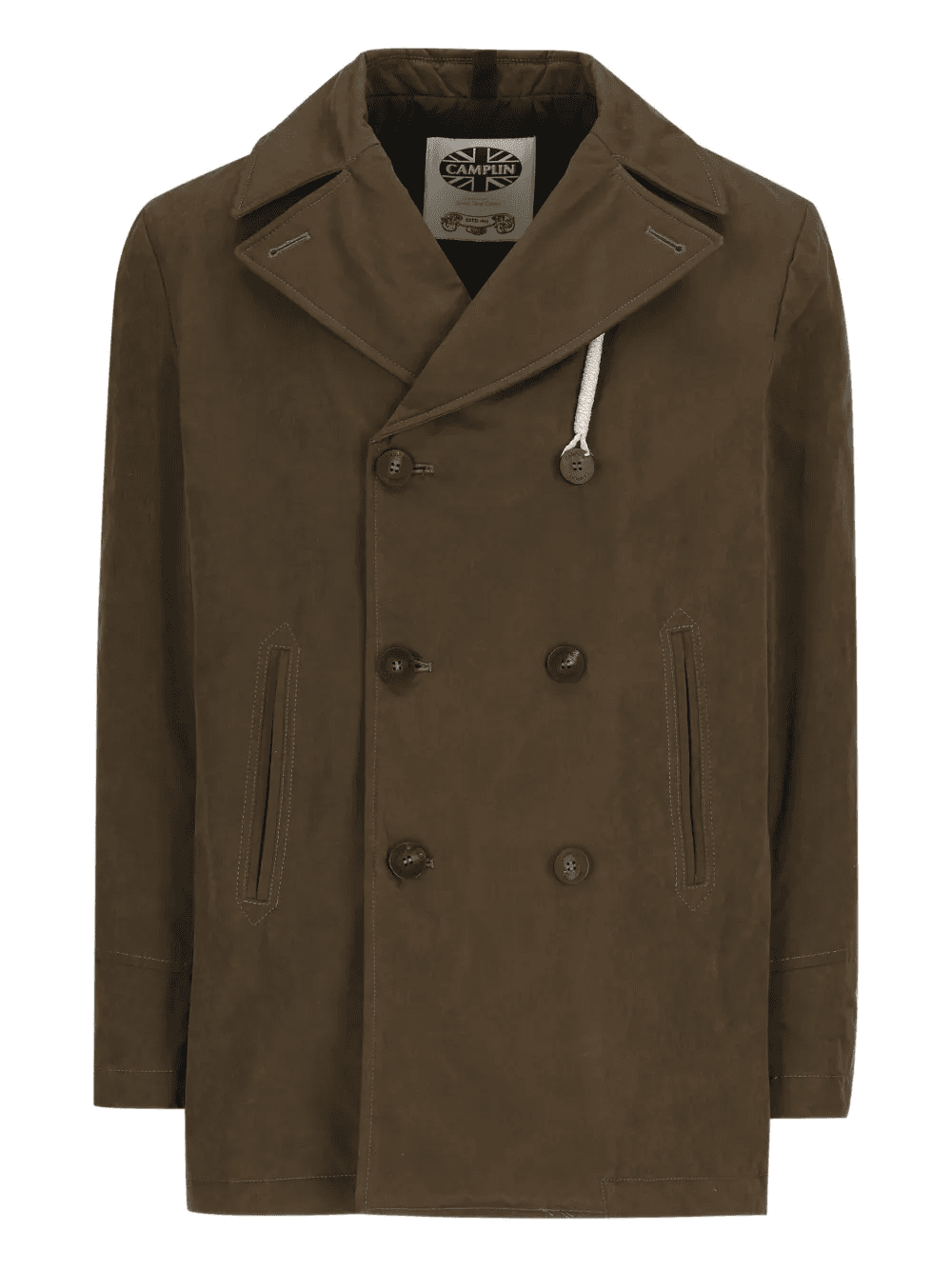 double-breasted short coat - Image 1