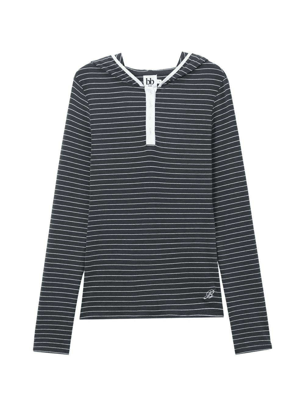 striped hooded jersey - Image 1