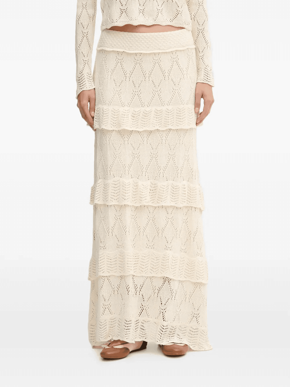 Raquel ruffled crochet skirt - Image 1