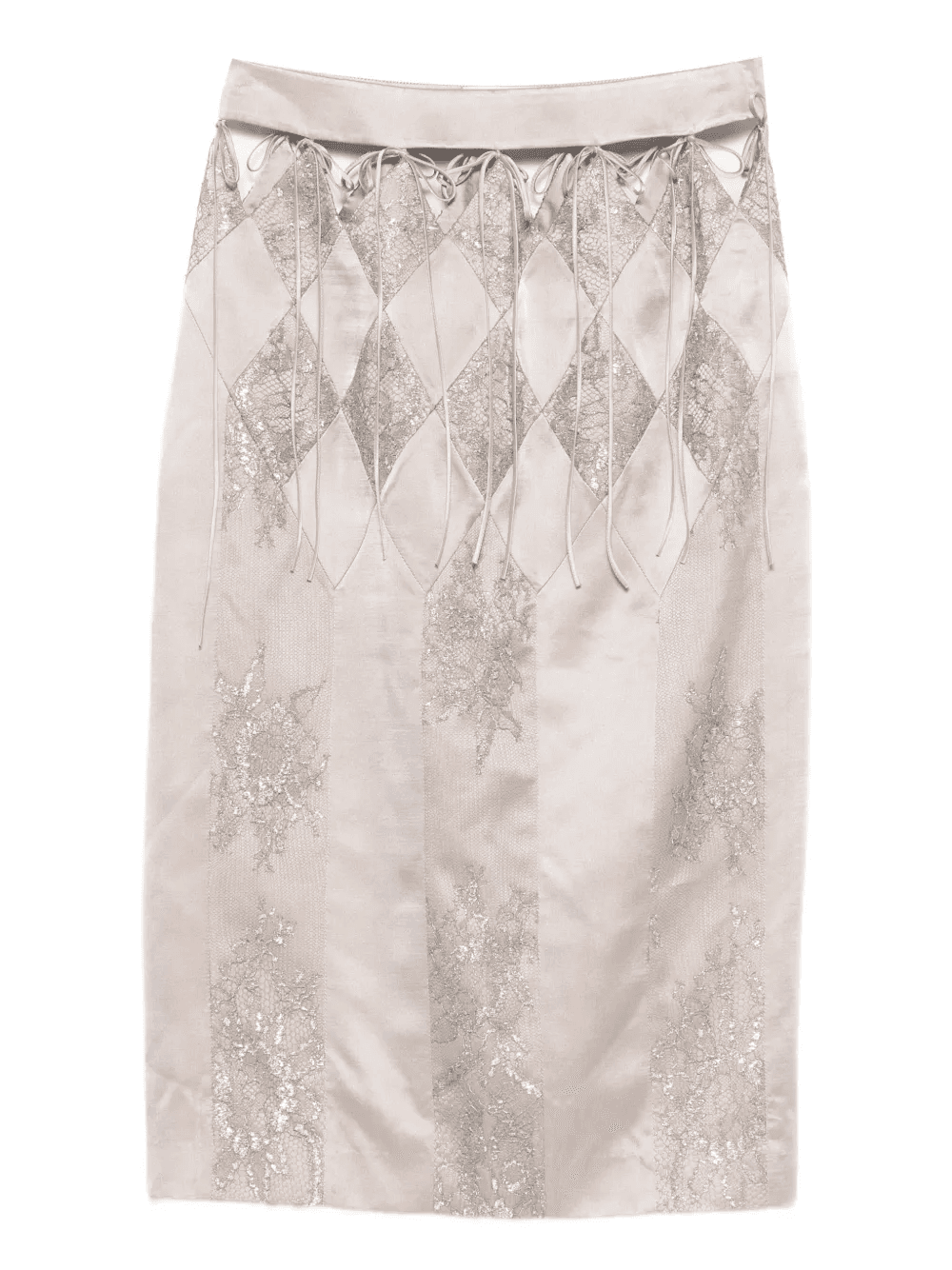 Lumiere diamond-lace midi skirt - Image 1