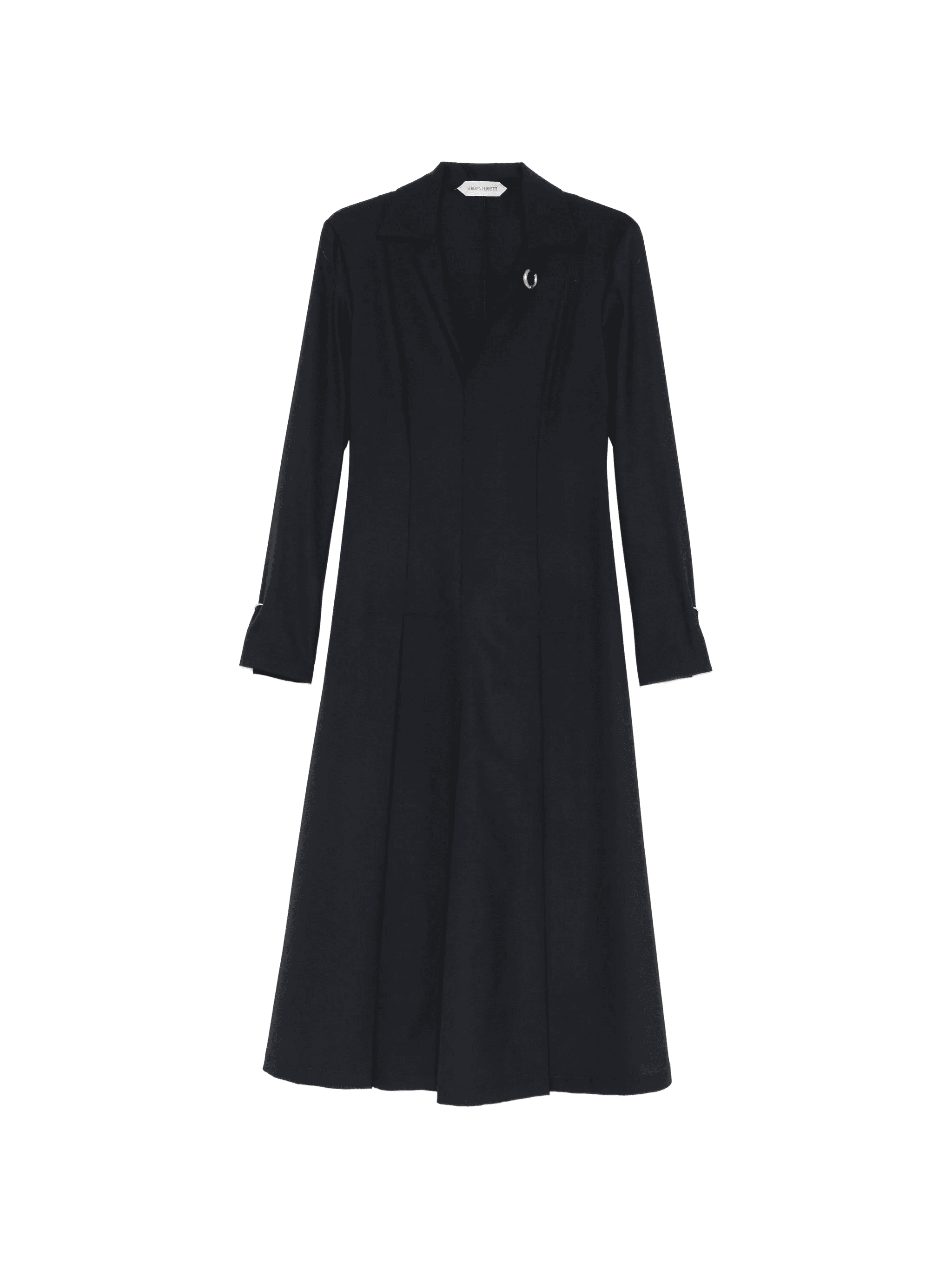 pleat-detail midi dress - Image 1