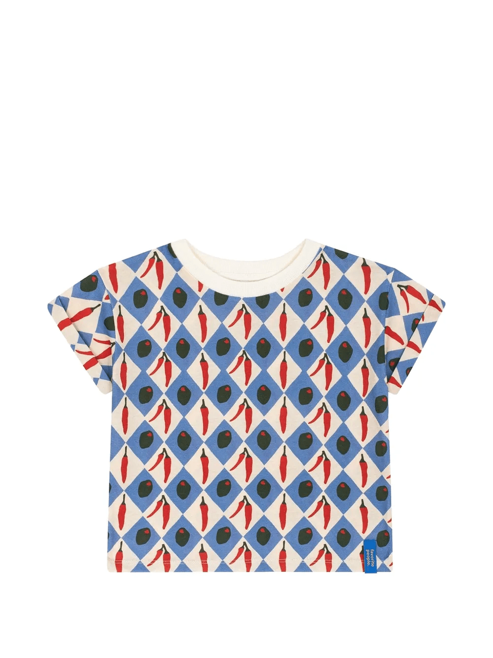 Oliva square pattern T-shirt - Image 1