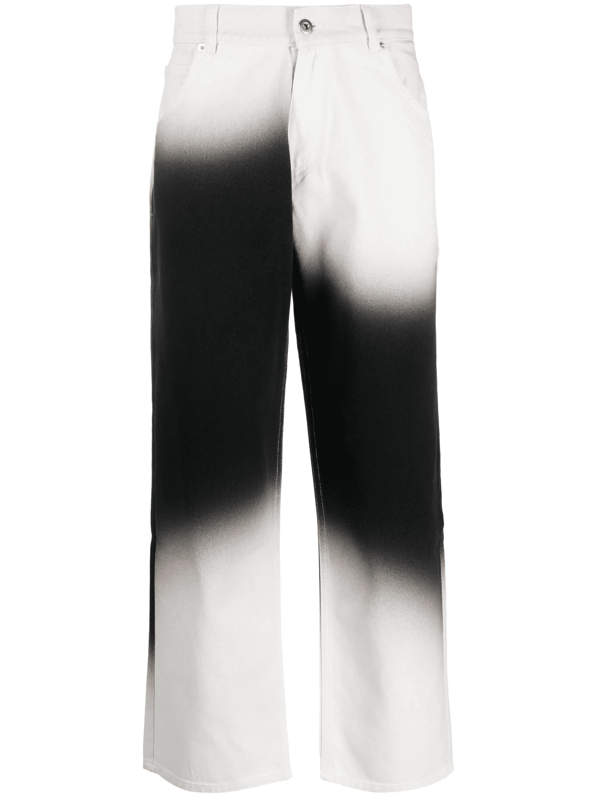 ombré-effect straight-leg trousers - Image 1