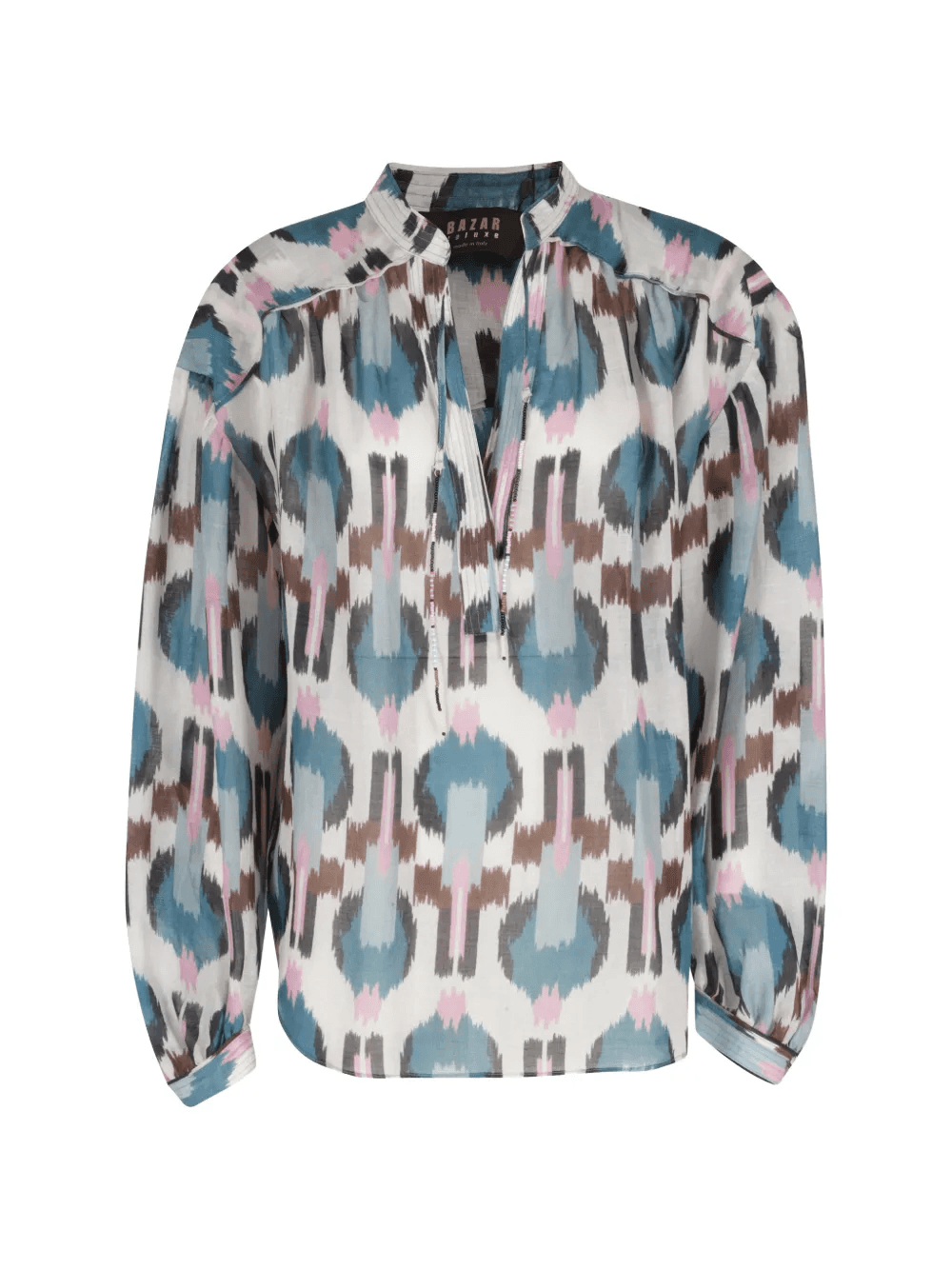 ikat tie blouse - Image 1