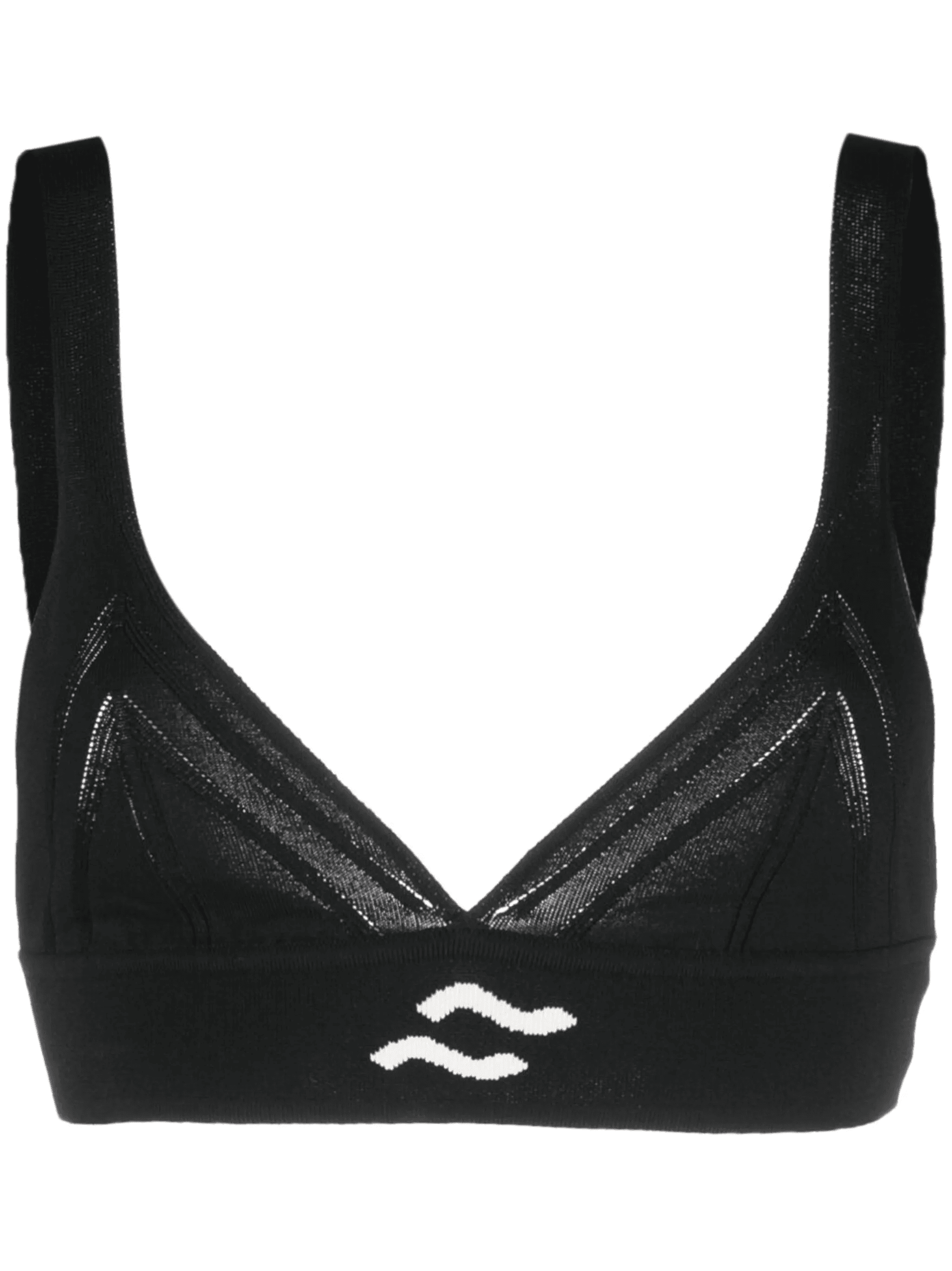 V-neck knitted crop top - Image 1