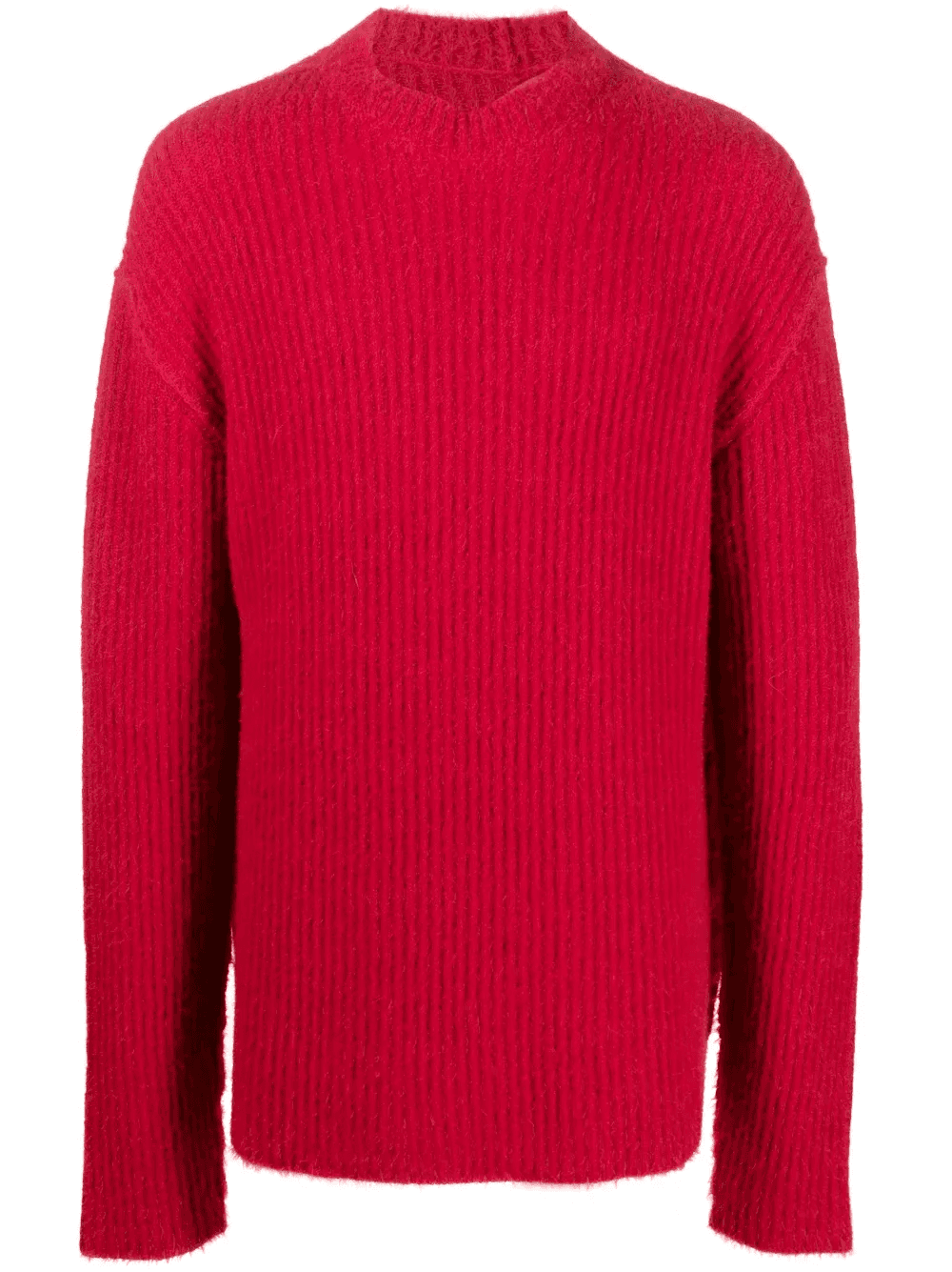 ribbed brushed-effect jumper - Image 1