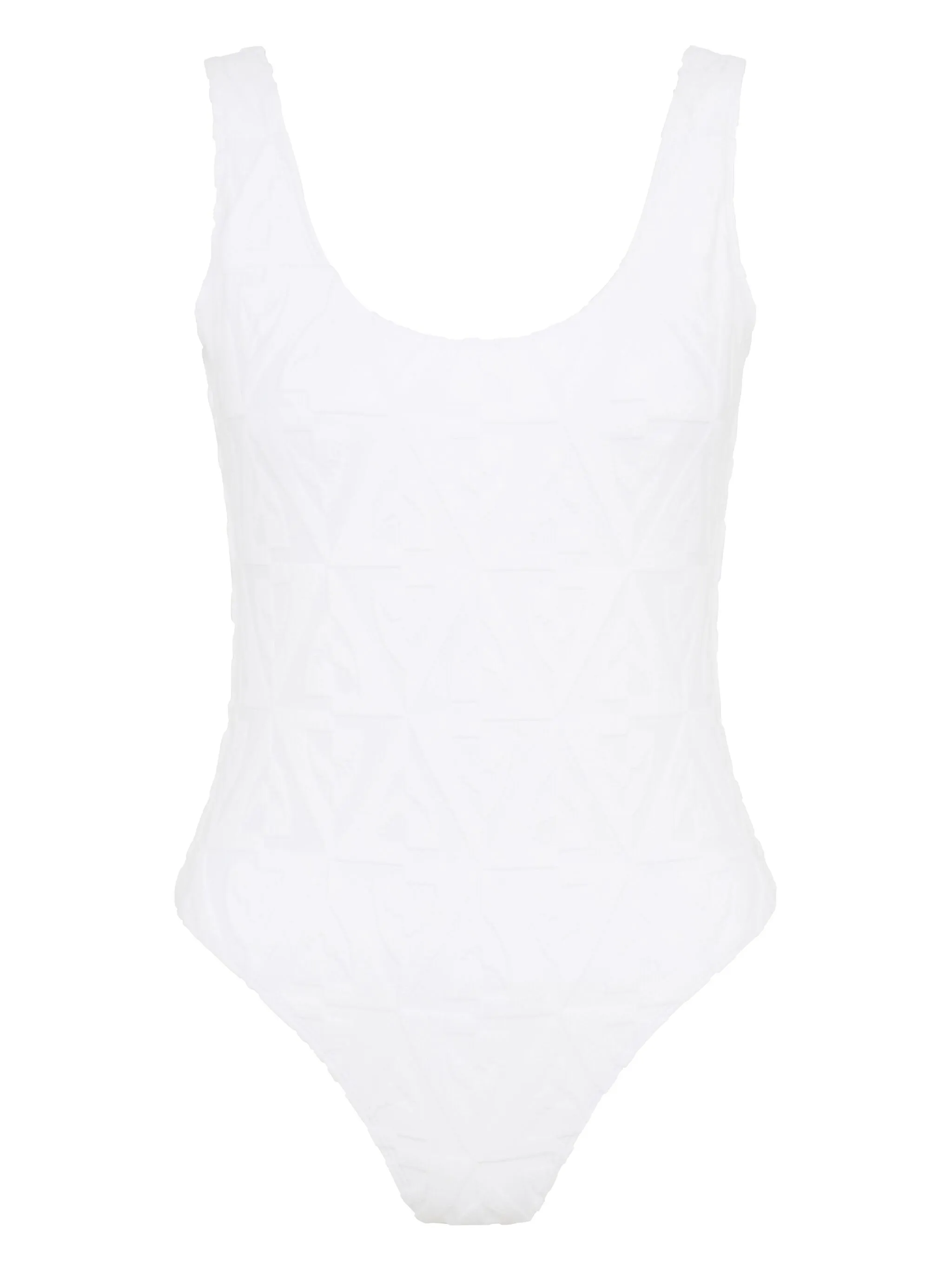jacquard-shark towlling swimsuit - Image 1