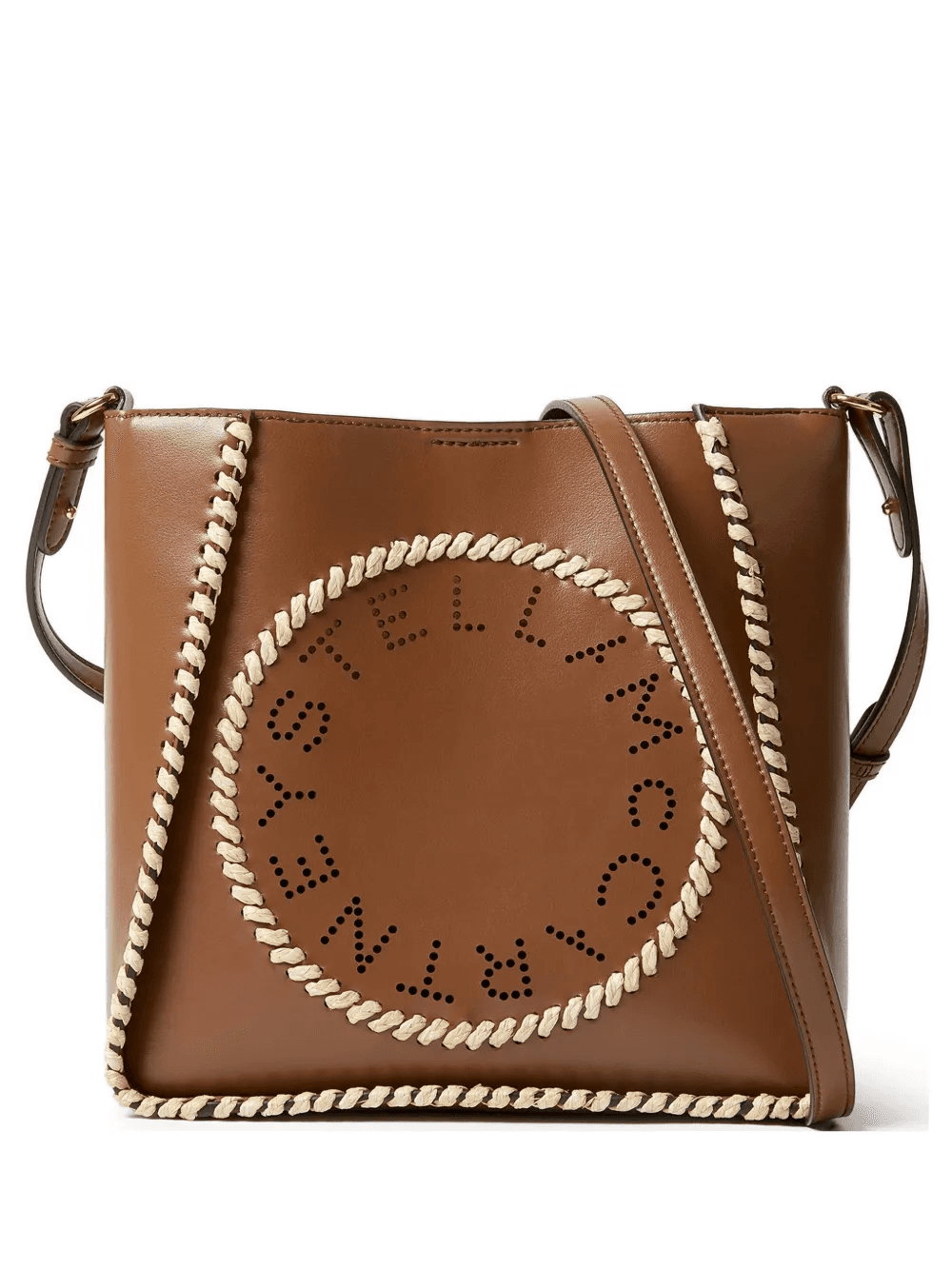 logo laser-cut shoulder bag - Image 1