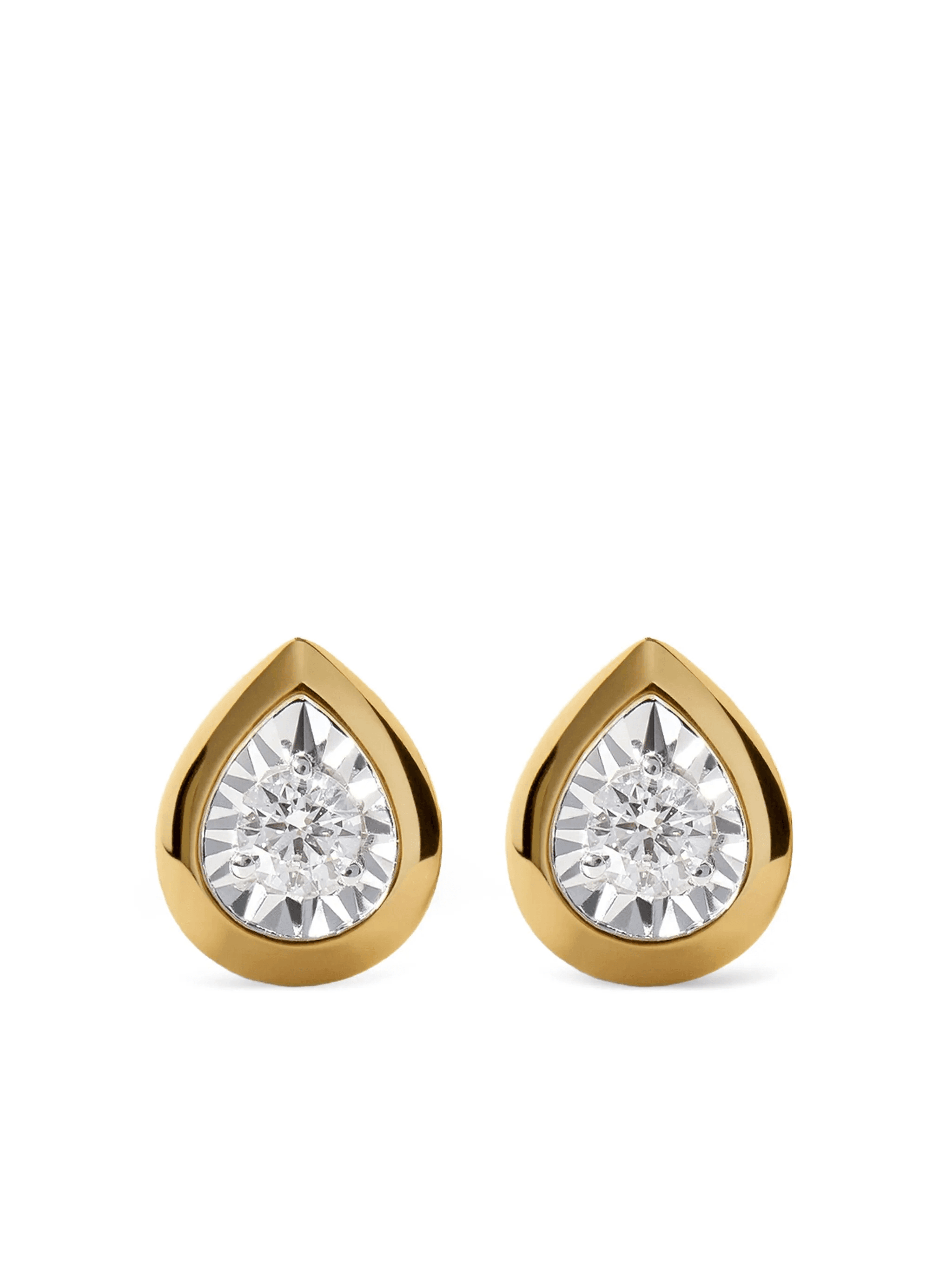 Pear Diamond stud earrings - Image 1
