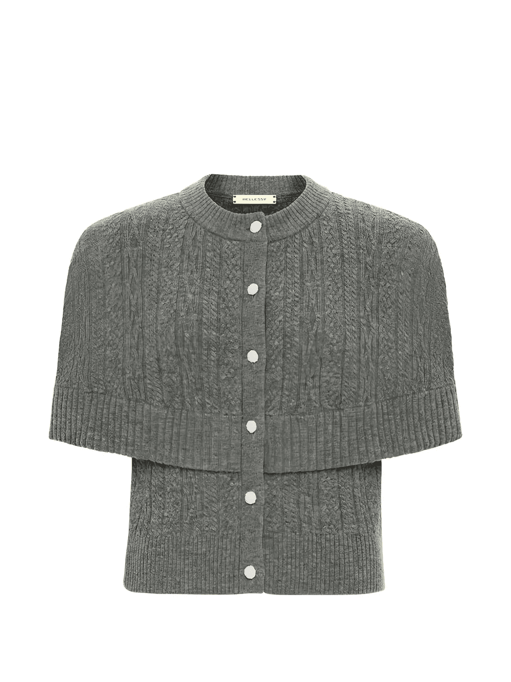 cable-knit buttoned cardigan - Image 1