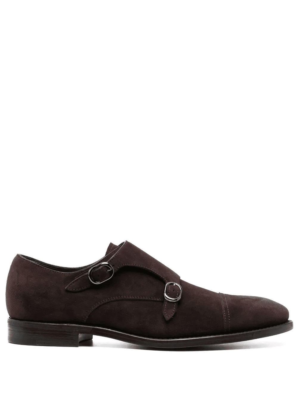buckled suede monk shoes - Image 1