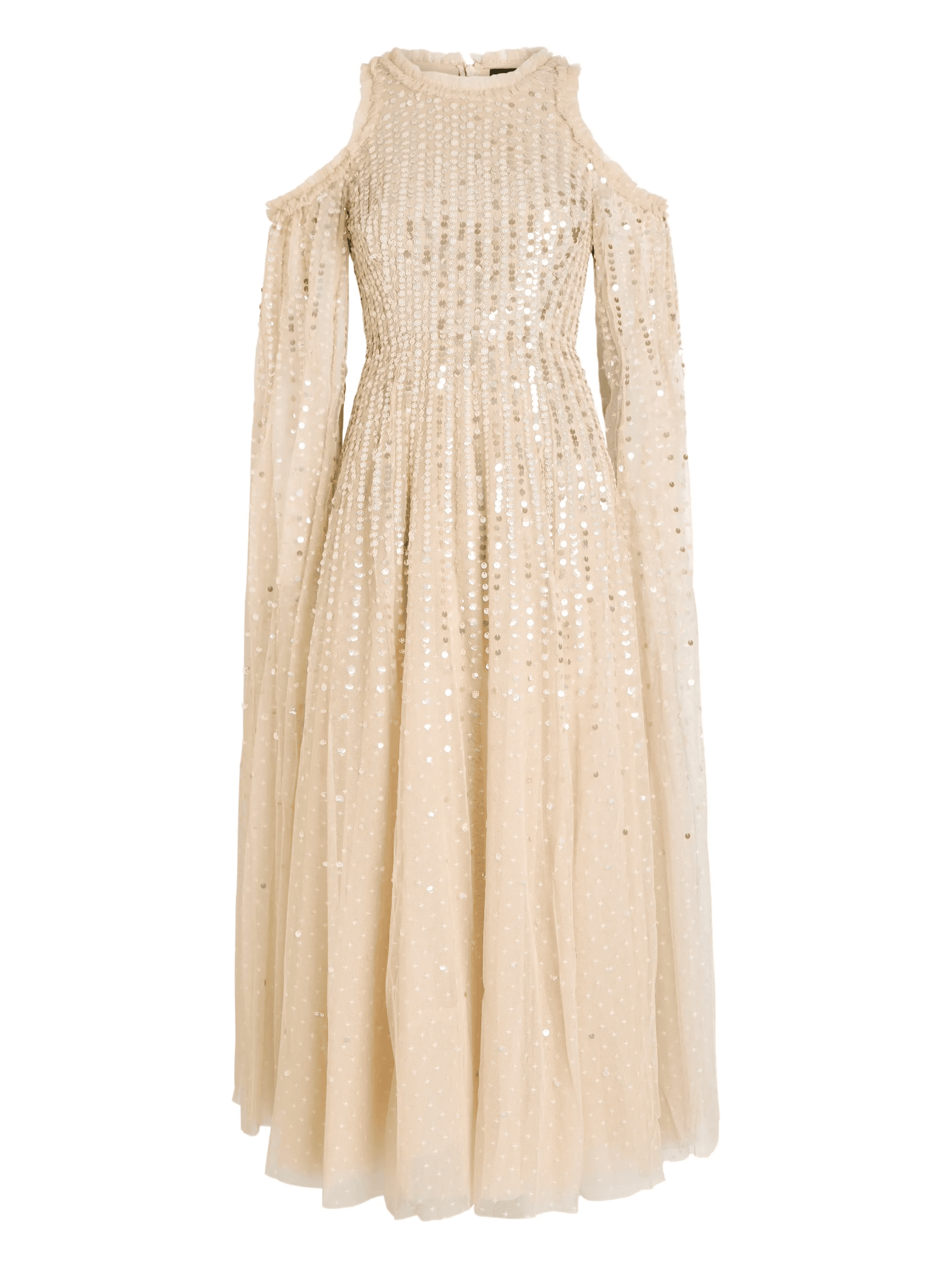 sequin ruffled midi dress - Image 1