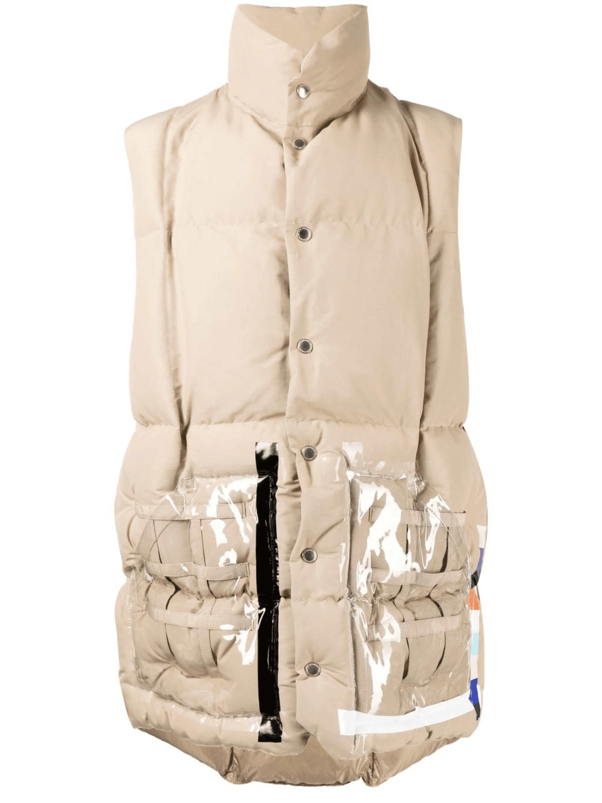 high-neck padded gilet - Image 1