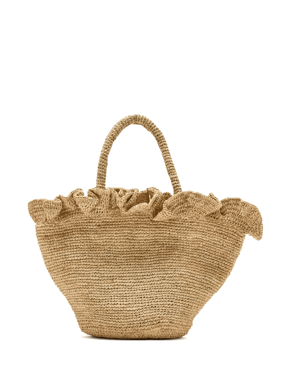 Cyrus ruffled-straw tote bag - Image 1