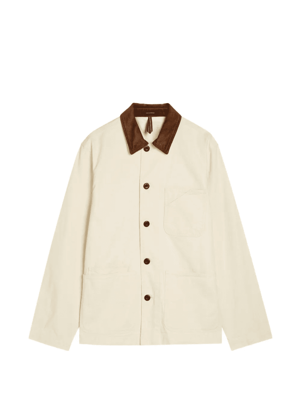 corduroy-collar cotton jacket - Image 1