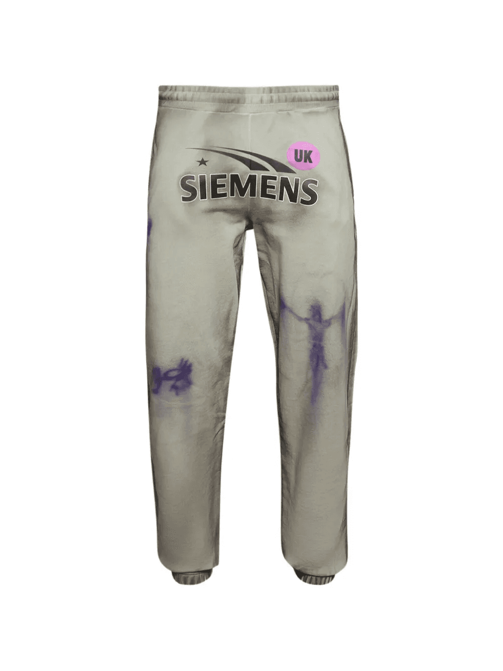 Dirty graphic-print track pants - Image 1