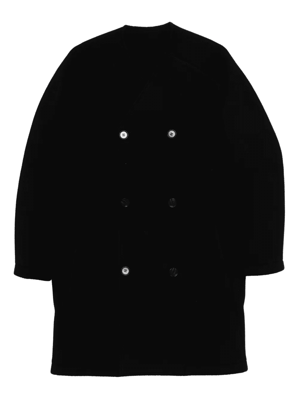 Karl collarless double-breasted coat - Image 1