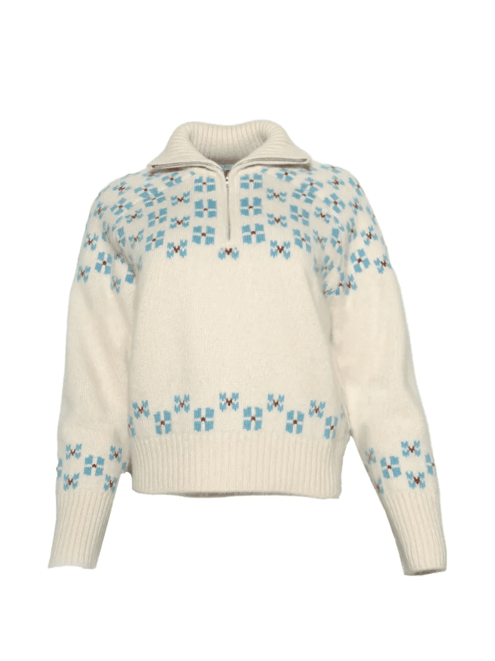 Call Del Mar fair isle zip knitwear - Image 1