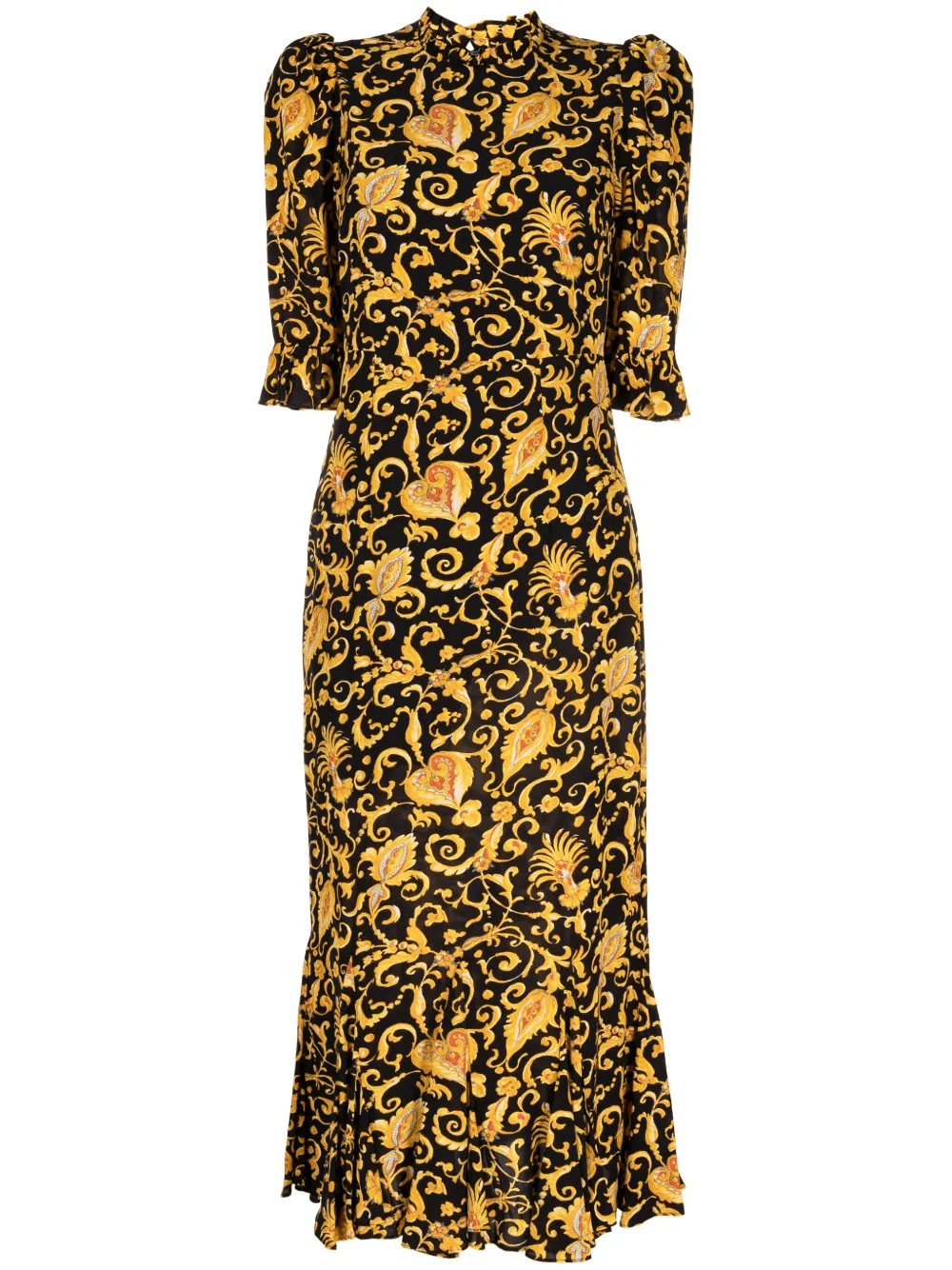 Felix baroque-print midi dress - Image 1