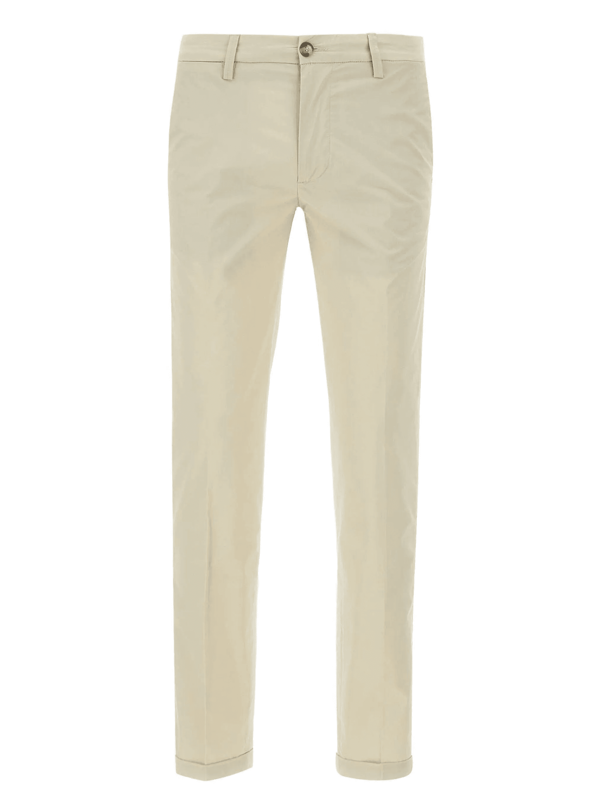 welt-pockets cuffed trousers - Image 1