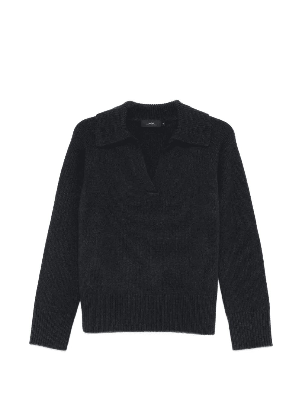 V-neck collared sweater - Image 1