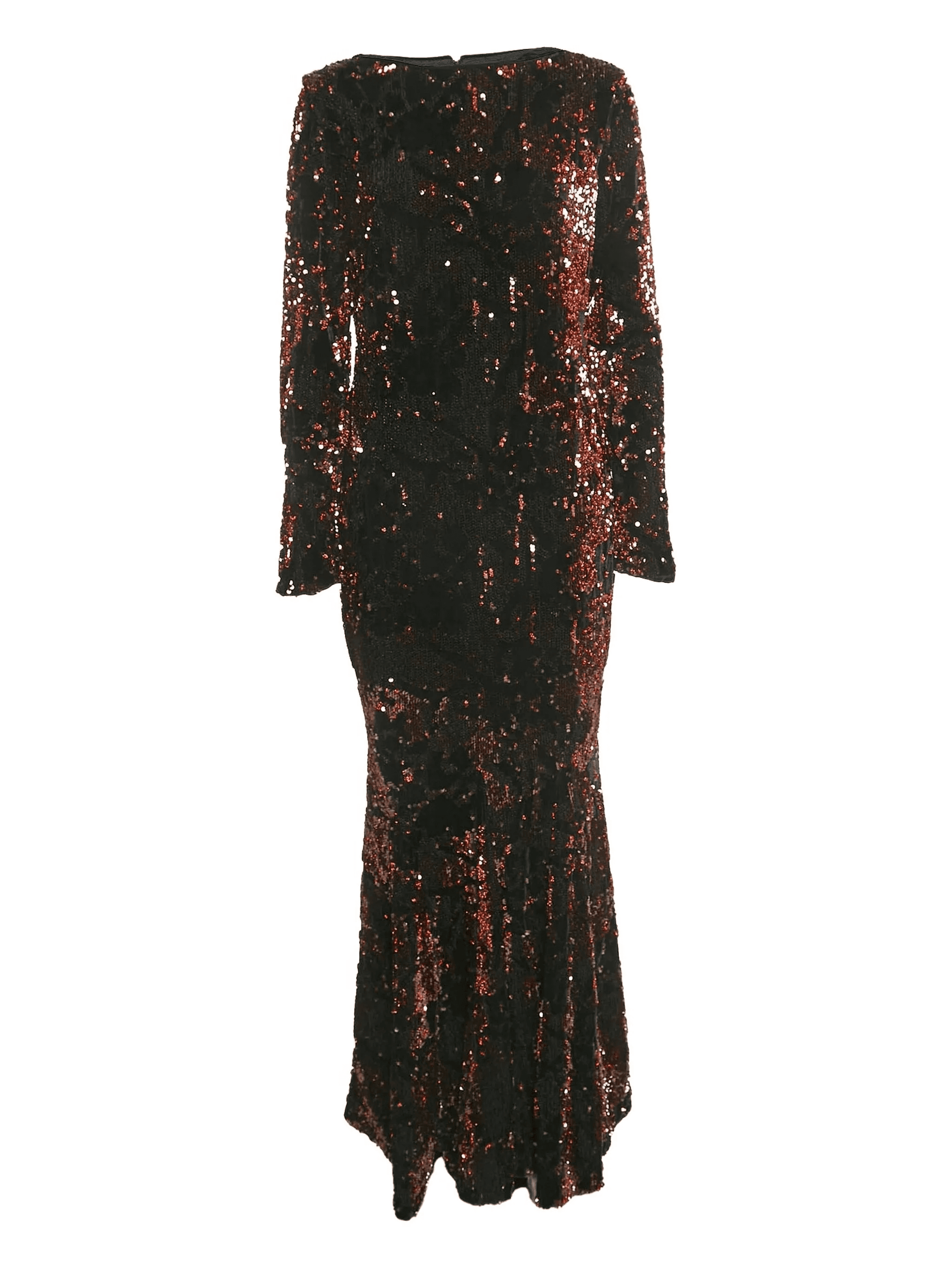 velvet sequin-embellished gown - Image 1