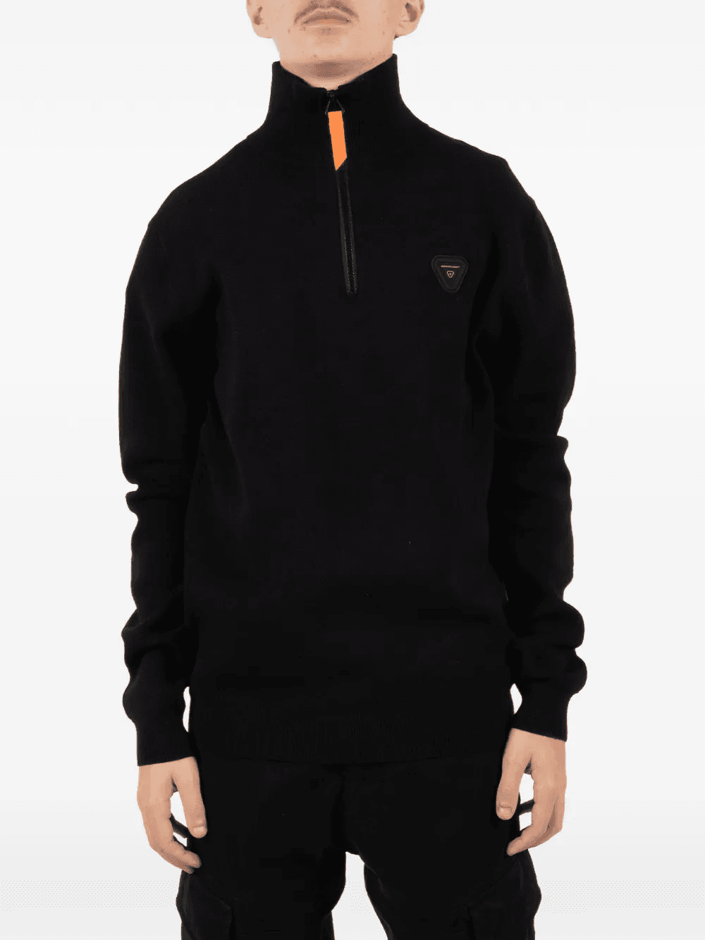 Lewis Patch half-zip sweater - Image 1