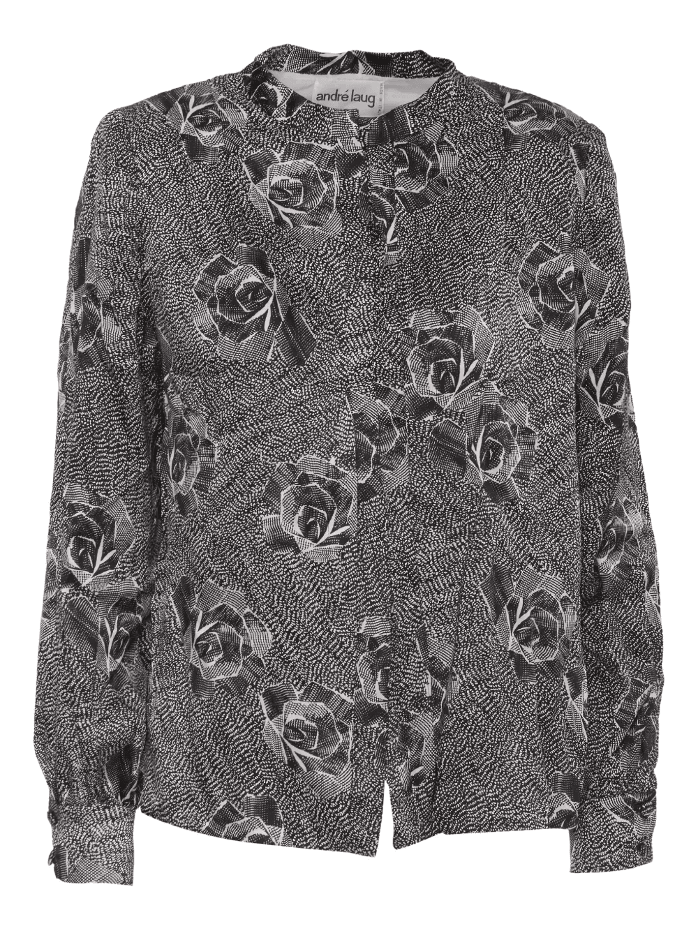 pre-owned rose-print shirt - Image 1