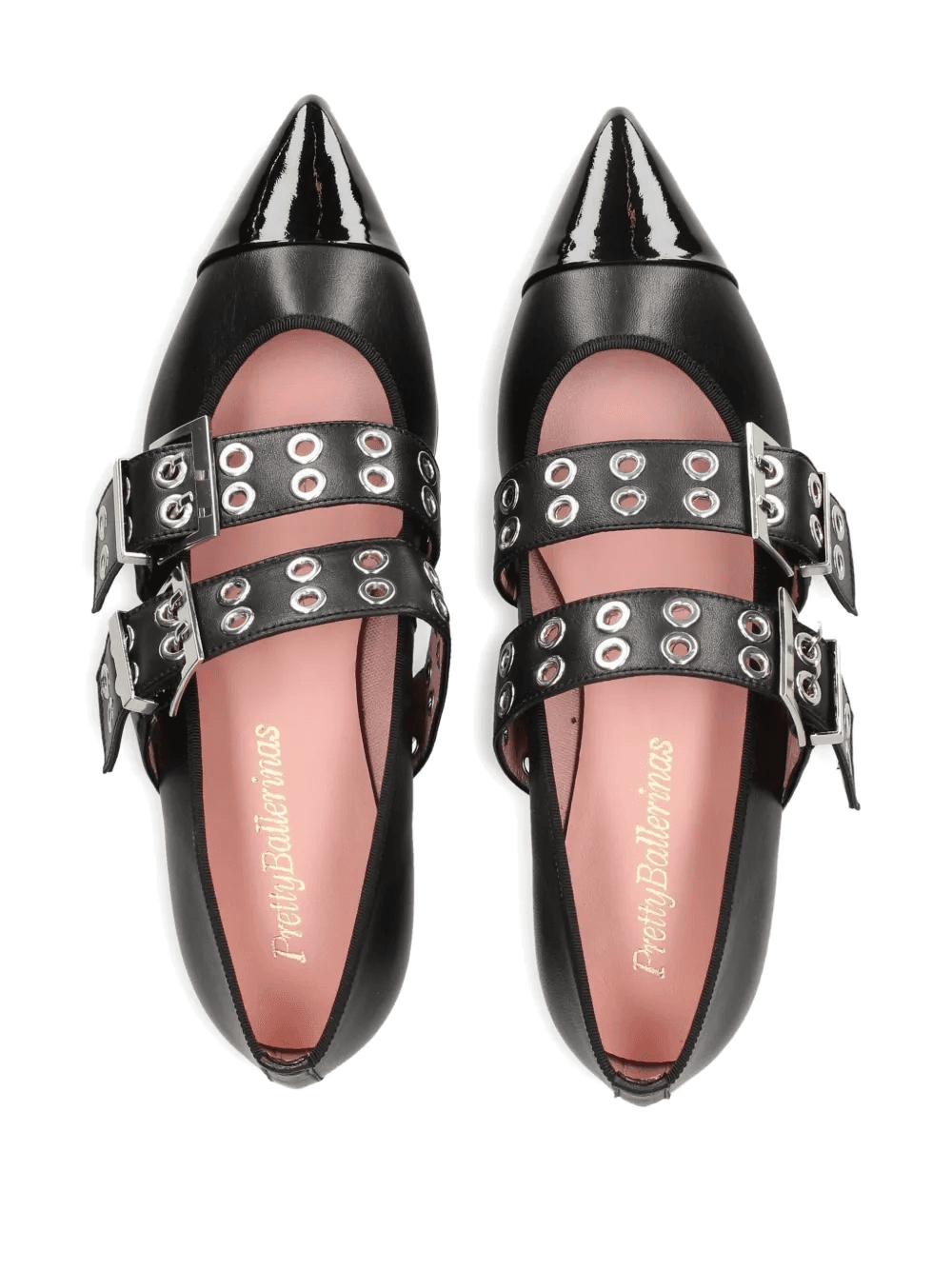 buckle eyelet ballet flats - Image 1